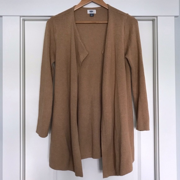 Old Navy Camel Tan Sweater Cardicoat 